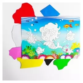 Аппликация 3D "Русалочка" из ЕVA