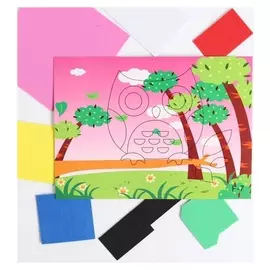 Аппликация 3D «Сова» из ЕVA