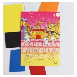 Аппликация 3D «Тгр на самокате» из ЕVA