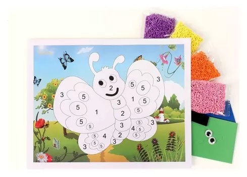 Аппликация EVA крошкой «Бабочка»