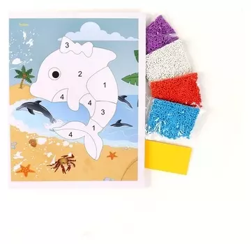 Аппликация EVA крошкой «Дельфин»