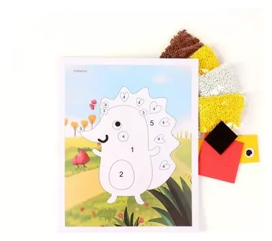 Аппликация EVA крошкой «Ёжик»