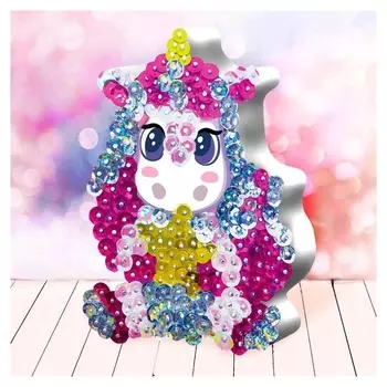 Аппликация пайетками "Единорог"