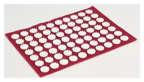 Аппликатор "Кузнецова", 70 колючек, спанбонд, 23 х 32 см, красный.