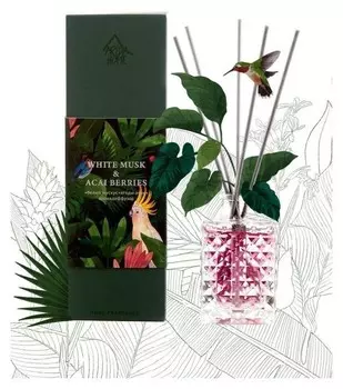 Аромадиффузор парфюмерный аромат белый мускус и ягоды асайи 100млар 100-228