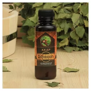 Ароматическая смесь для бани и ванны «Кедр», натуральная, 100 мл, "Добропаровъ"