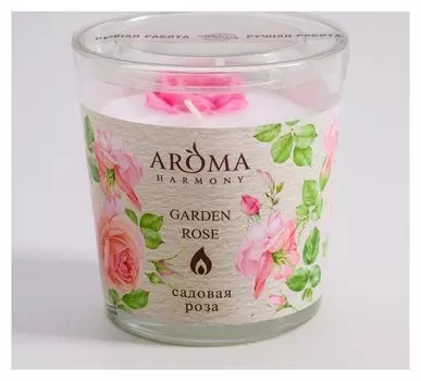 Ароматическая свеча Садовая роза