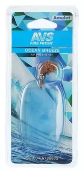 Ароматизатор AVS Sg-004 Amulet, океанский бриз, гелевый