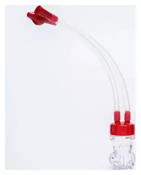 Аспиратор назальный "Мишка", цвет красный