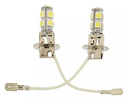 Автолампа светодиодная Torso H3, 12 В, 9 Smd-5050, 2 шт., свет белый
