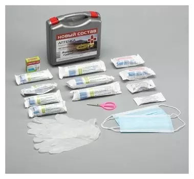 Автомобильная аптечка первой помощи "Муссон" нового образца, по приказу №1080н