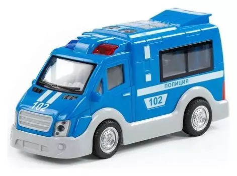 Автомобиль «Полиция» инерционный, со светом и звуком