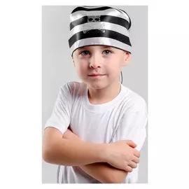 Бандана в чёрно-белую полоску, р. 57×75×57 см