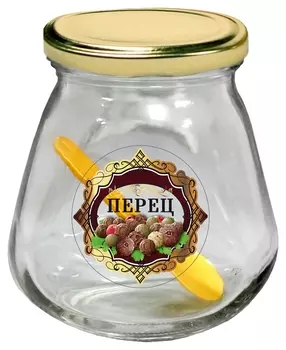 Банка для хранения стеклянная Перец, 260 мл