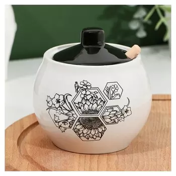 Банка для меда «Подсолнух», 320 мл