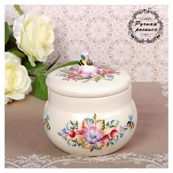 Банка для мёда «Подарочная», 560 мл, 12×12×14,4 см, 1 сорт