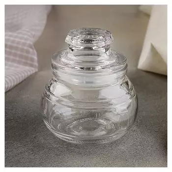 Банка для сыпучих продуктов «Бочка», 130 мл, 8×8,8 см