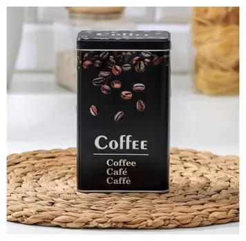 Банка для сыпучих продуктов Dark, 16×9×6 см