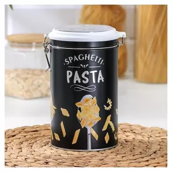 Банка для сыпучих продуктов Dark, 19×11×11 см, с бугельным замком