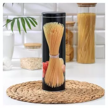 Банка для сыпучих продуктов Dark, 29×9×9 см