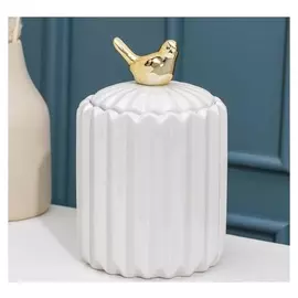 Банка для сыпучих продуктов доляна «Золотое крыло», 1,2 л