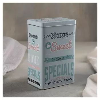 Банка для сыпучих продуктов «Дом» 1,5 л, 12×7,8×18,5 см