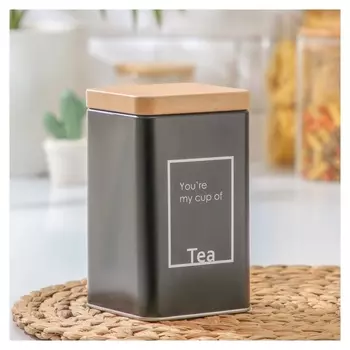 Банка для сыпучих продуктов «Lifestyle чай», 9×9×15 см
