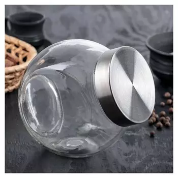 Банка для сыпучих продуктов «Металлик», 0,7 л