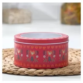 Банка для сыпучих продуктов «Птичка», D=13,5 см, с окном в крышке