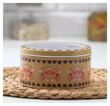 Банка для сыпучих продуктов «Птицы», D=13,5 см, с окном в крышке