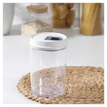 Банка для сыпучих продуктов с вакуумной крышкой, 1,2 л, 11×17 см