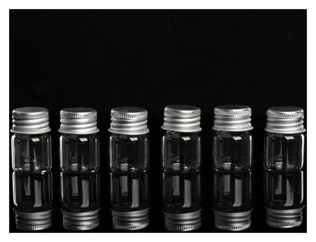 Баночки для хранения бисера, D = 2,2 × 3,2 см, 6 шт