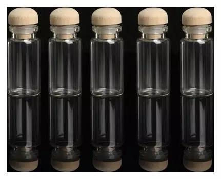 Баночки для хранения бисера, D = 2 × 5,5 см, 5 шт