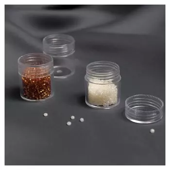 Баночки для хранения мелочей, D = 2,5 × 3 см, 6 гр, 3 шт