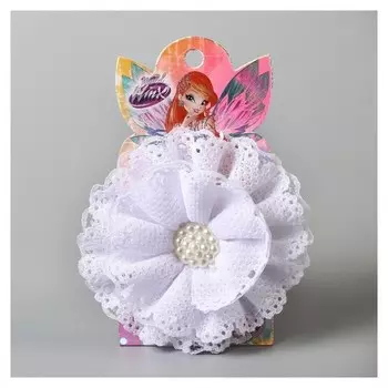 Бант для волос белый