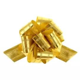 Бант-шар №5 полоса, золотой