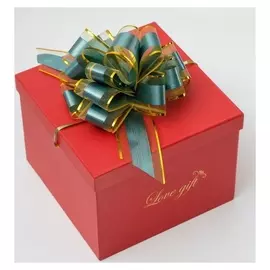 Бант-шар №5 "Узор", цвет зеленый