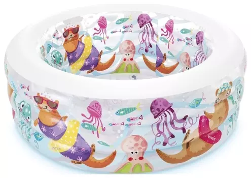 Бассейн детский Аквариум с надувным дном