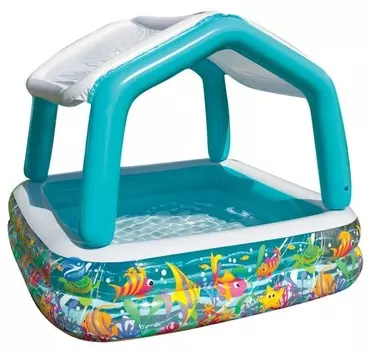 Бассейн надувной Домик