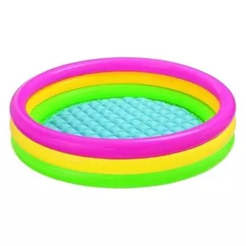Бассейн с надувным дном Радуга