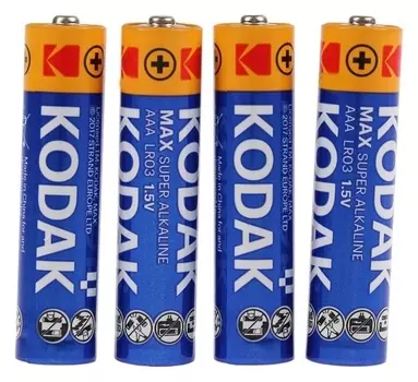 Батарейка алкалиновая Kodak Max, Aaa, Lr03-24box, 1.5в, бокс, 24 шт.