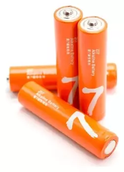 Батарейка алкалиновая Xiaomi ZMI Rainbow Zi7, Aаa, Lr03, спайка 4 шт, оранжевые