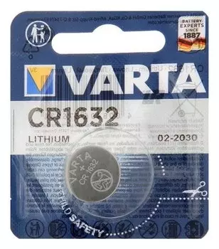 Батарейка литиевая Varta, Cr1632-1bl, 3В, блистер, 1 шт.