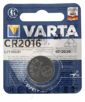 Батарейка литиевая Varta, Cr2016-1bl, 3В, блистер, 1 шт.