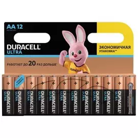 Батарейки DURACELL Ultra Power, AA (LR06, 15А), алкалиновые, комплект 12 шт., в блистере