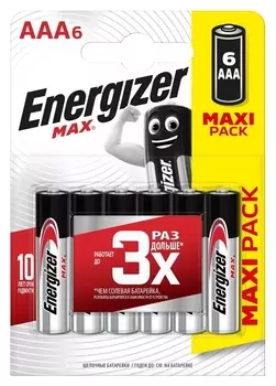 Батарейки Energizer Max ааа/e92 бл/6шт