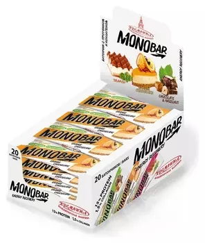 Батончик Monobar апельсин с протеином и коллагеном, 45 гр