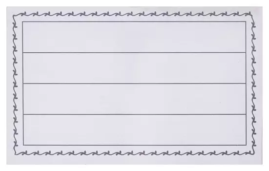 Бейдж 90х55мм Attache Economy металл зажим/булавка (50шт),18мкм