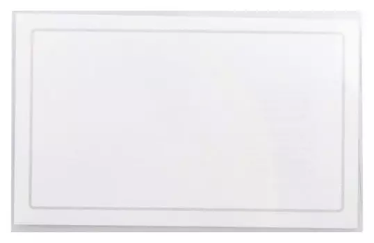 Бейдж 90х55мм Economy металл зажим/булавка (50шт),18мкм