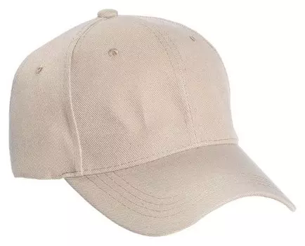 Бейсболка, цвет кофе с молоком, размер 56-58